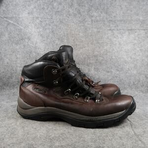 Hi Tec Shoes Mens 10.5 Hiking Boots Leather Waterproof Altitude IV Wide Brown